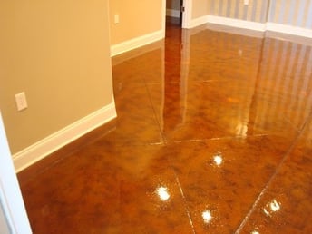 concrete floor stain refinishing