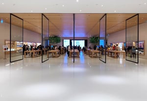 epoxy floor at a mall